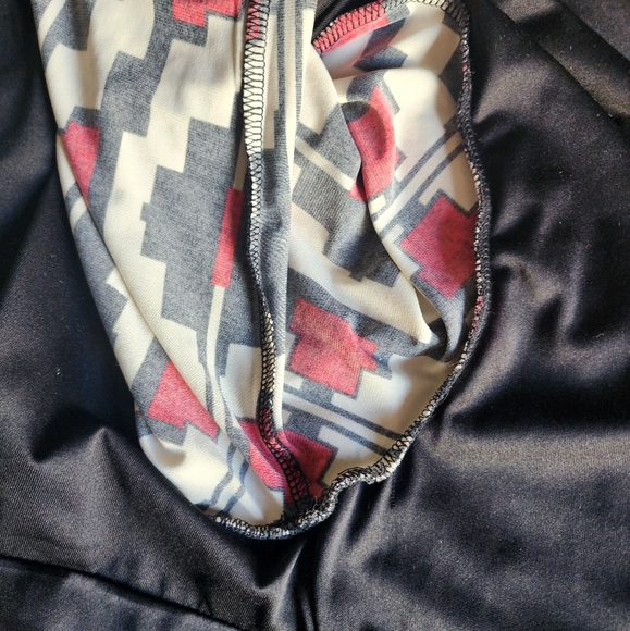 Pre-loved Plus-size Liz Claiborne Pattern Long Sleeve Knee Length Dress Size 1X - Picture 8 of 13